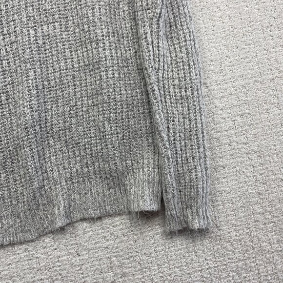 JDY Jacqueline De young Crochet knitted long sleeve Light Grey Jumper Women Sz S - Picture 13 of 15